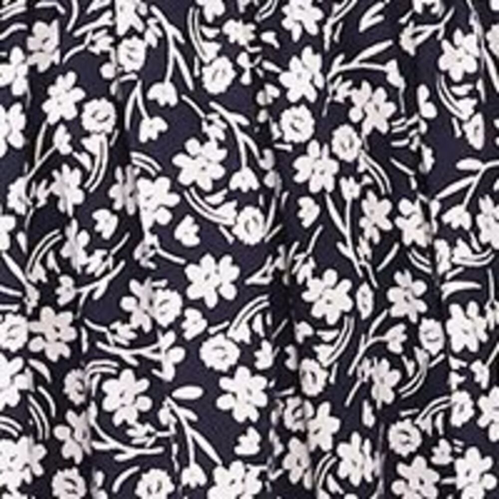 MSK Womens Navy Unlined Pullover Pouf Sleeve Above The Knee Fit + Flare Dress S - Picture 4 of 4